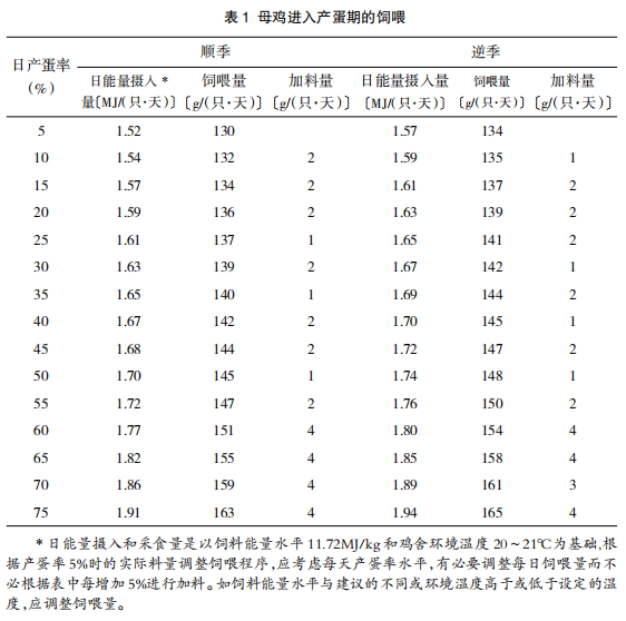 现代肉种鸡产蛋高峰后管理的关键